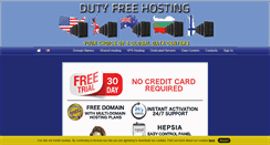 Desktop Screenshot of dutyfreehosting.com
