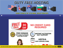 Tablet Screenshot of dutyfreehosting.com